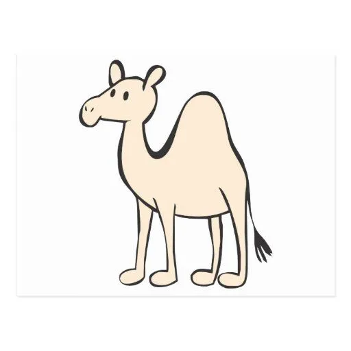 Dibujo animado joven del camello tarjeta postal | Zazzle