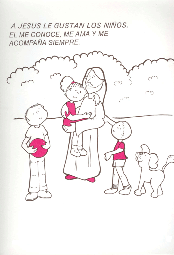 Dibujos para colorear de jesus bendice a los niños - Imagui
