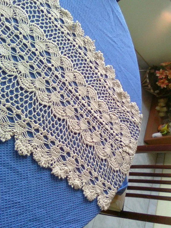 Patrones de camino de mesa tejido a crochet - Imagui