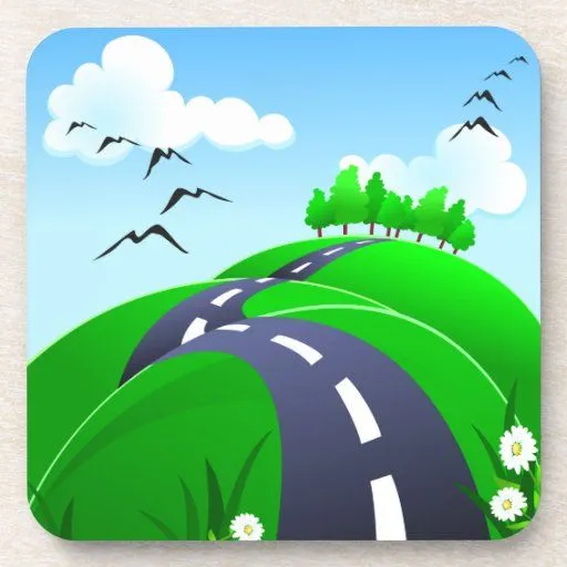 Camino montañoso, práctico de costa posavasos | Zazzle Camino montañoso, práctico de costa posavasos | Zazzle