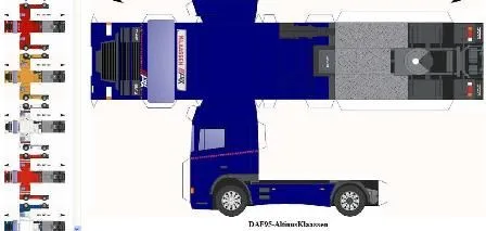 Camiones para armar de papel para maquetas - Imagui