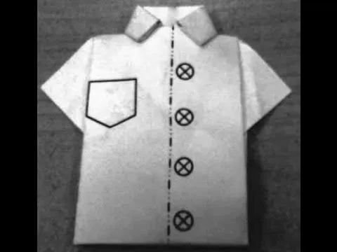 Camisa papiroflexia. Tutorial como hacer una camisa de papel - YouTube