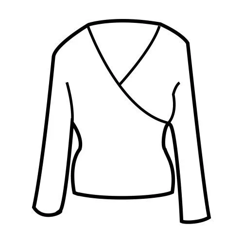 Dibujo para colorear de una blusa - Imagui