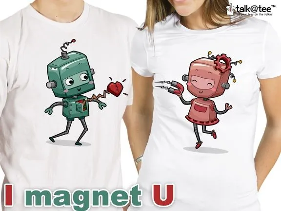 Camiseta de robots enamorados: Talkatee 2013 | Camisetas de pareja