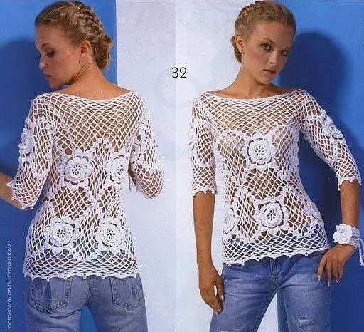 Camiseta tejida en crochet! | TEJIDOS!! | Pinterest