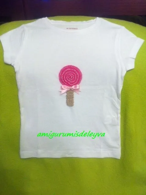 Camisetas con Aplicaciones de Crochet | Amigurumis de Leyva | Página 2 Camisetas con Aplicaciones de Crochet | Amigurumis de Leyva | Página 2