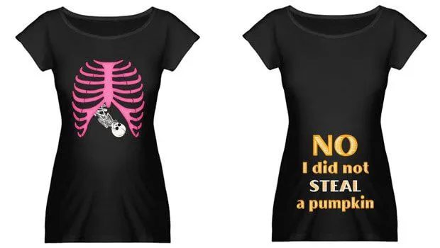 Camisetas divertidas de Halloween para embarazadas