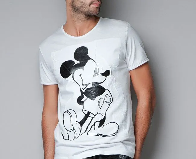 Camisetas Mickey Mouse en Zara