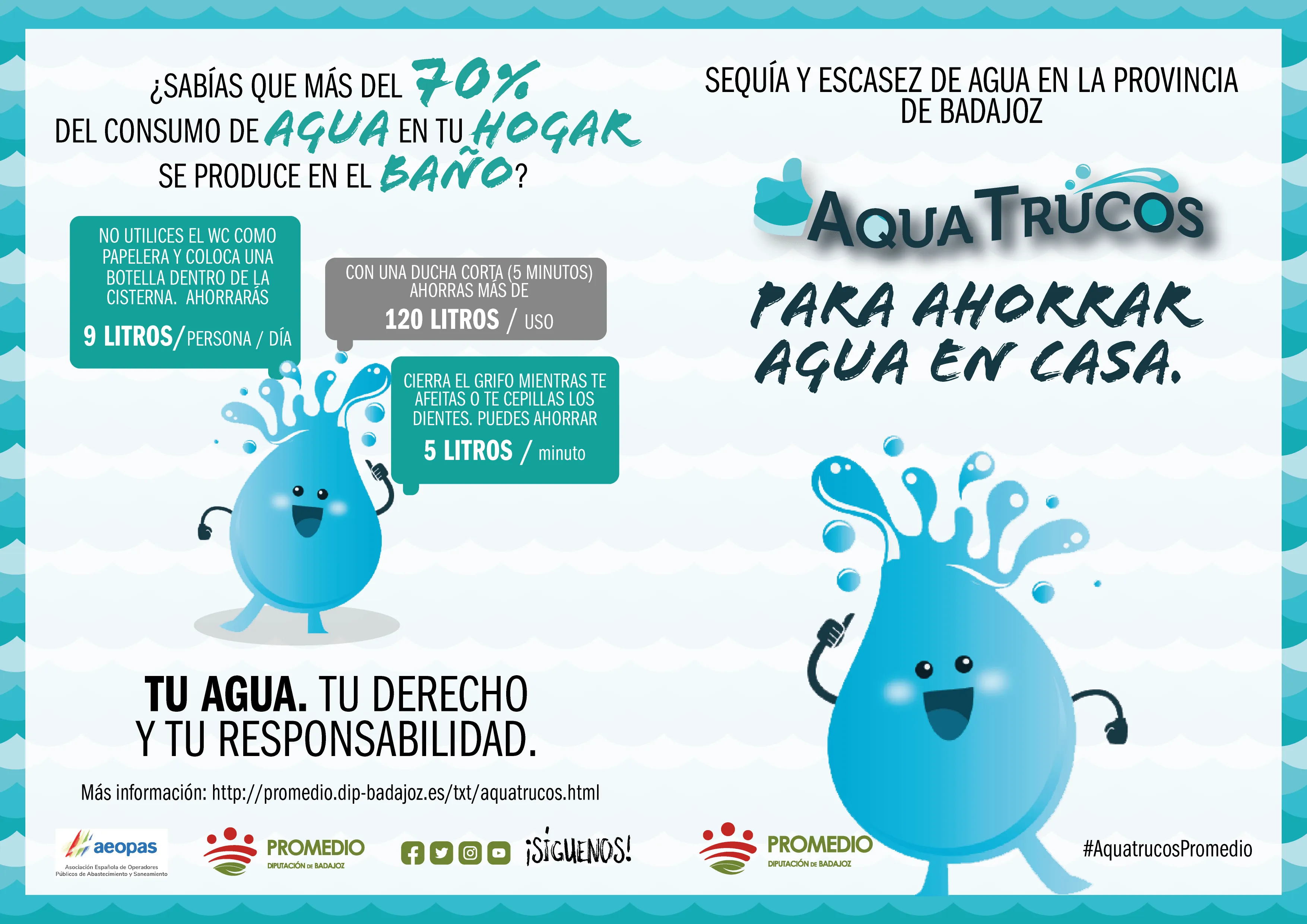 Campaña de ahorro de agua Aquatrucos 2022