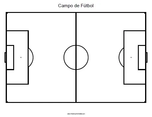 Campo de Fútbol - Para Imprimir Gratis - ParaImprimirGratis.