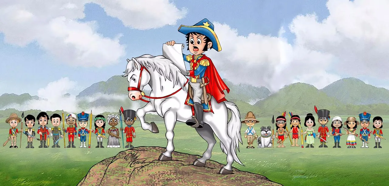 CAMPOS DE LIBERTAD, en varios idiomas! ¡Personajes en comics para colorear,  creados por Omar Cruz por los 200 años de la Batalla de Carabobo! – Alba  Ciudad 96.3 FM