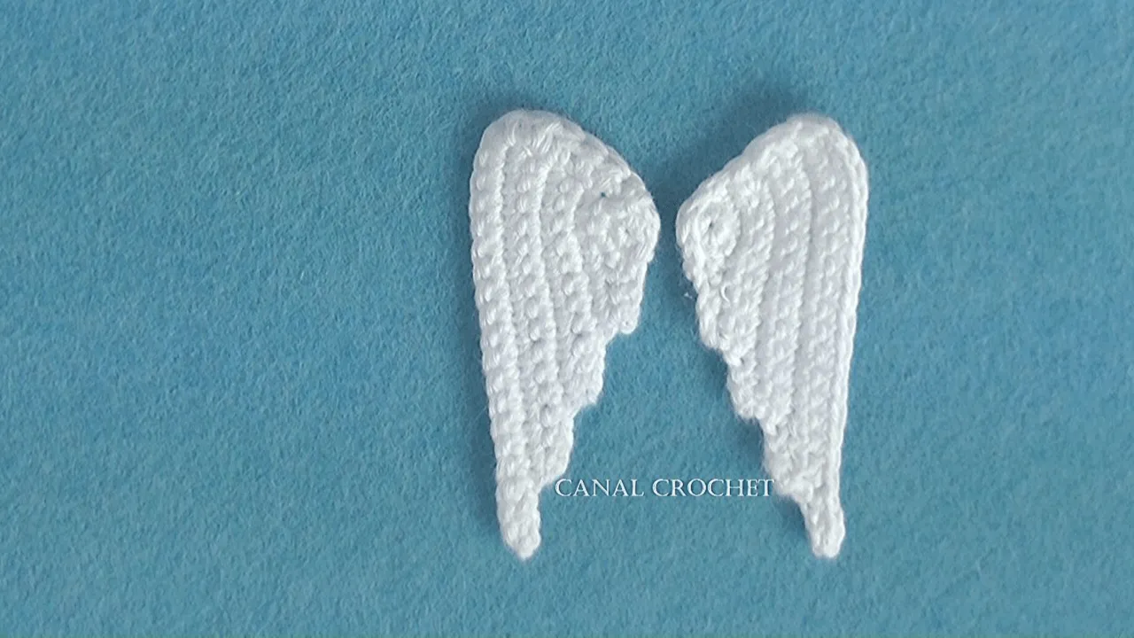CANAL CROCHET: Alas de ángel a crochet tutorial