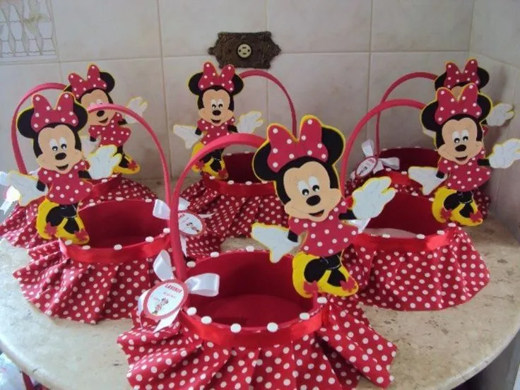 Canasta minnie mouse | Mickey Mouse fiesta | Pinterest