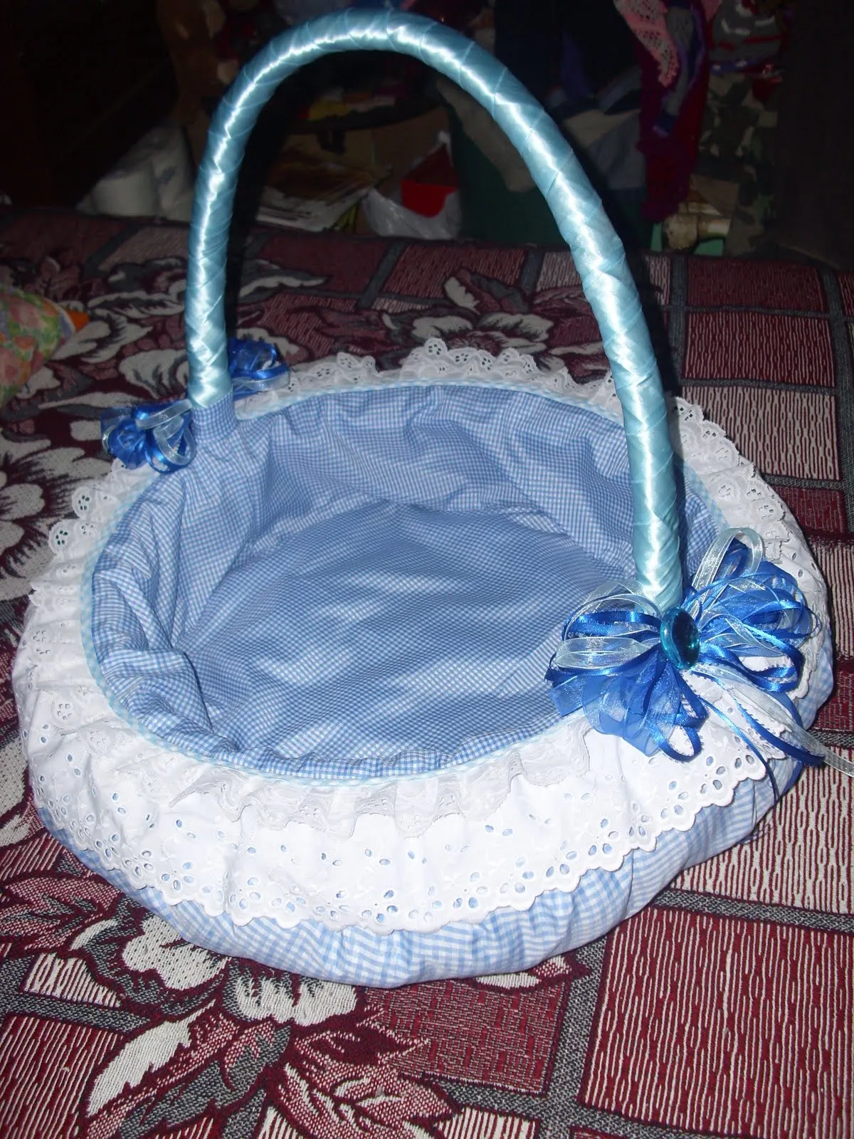 Canastas decoradas para baby shower - Imagui