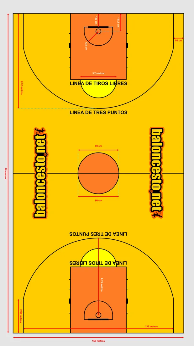 Cancha de baloncesto - Baloncesto.net