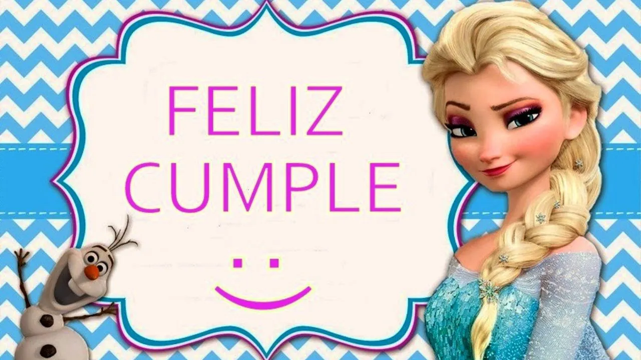 Canción de Feliz Cumpleaños Frozen para dedicar Original Infantil⛄Bailando  en el castillo de Disney - YouTube