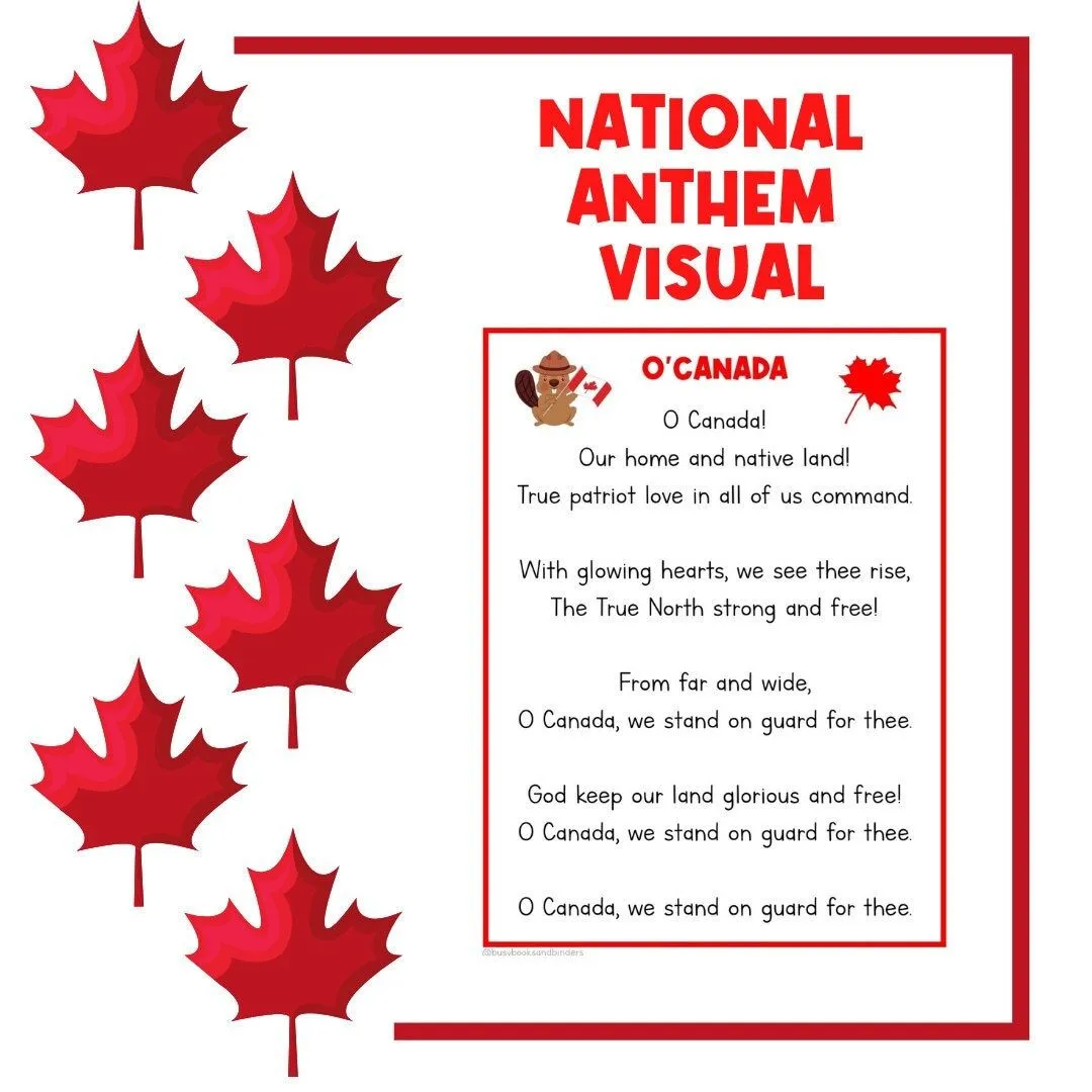 Canción del himno nacional canadiense / Letras de canciones / - Etsy México