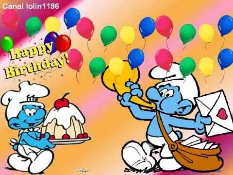Canción Infantil Feliz Cumpleaños Los Pitufos - YouTube