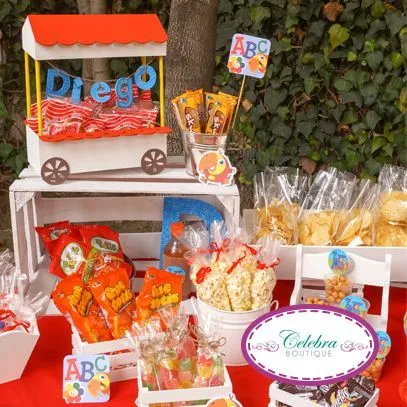 Candy Bar para cumpleaños de 1 año. | Mesas de dulces | Pinterest ...