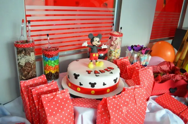 Candy bar Mickey Mouse | Fiestas infantiles temáticas | Pinterest