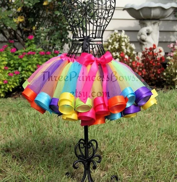 Candy Land Rainbow cinta tutú cumpleaños Tutu por ThreePrincessBows