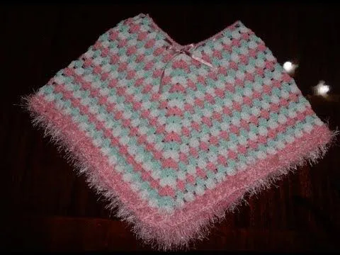 Como hacer una capa para bebé a crochet - Imagui