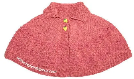 Capas tejidos a palito para niñas de 3 años - Imagui
