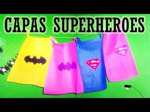 Como hacer capas y dulceros de "Superheroes" Moldes combo #2 - YouTube