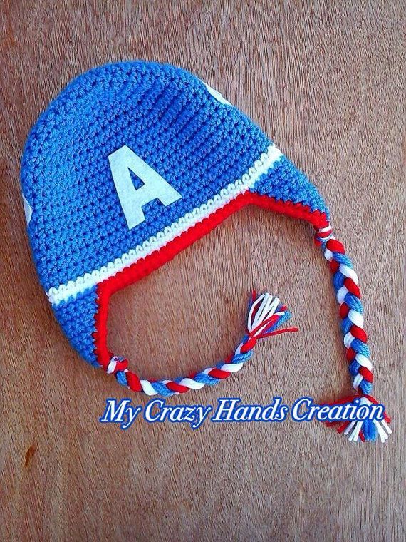 gorro de Capitan America #crochet #kids | Eu gosto | Pinterest ...
