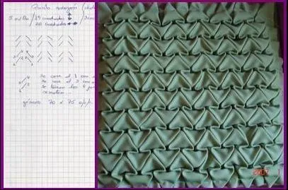 capitone punto flecha | fabric manipulation and painting | Pinterest