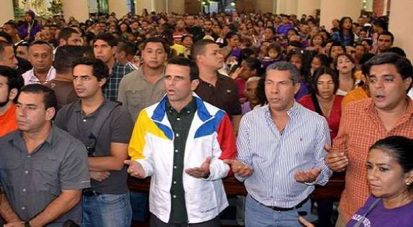 Capriles recorre las siete iglesias de Caracas y pide fortalecer ...
