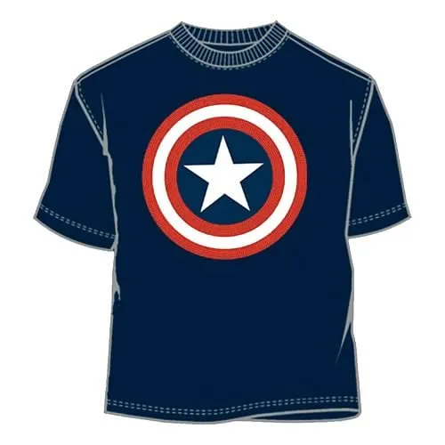 Captain America Logo T-Shirt - Mad Engine - Captain America - T ...