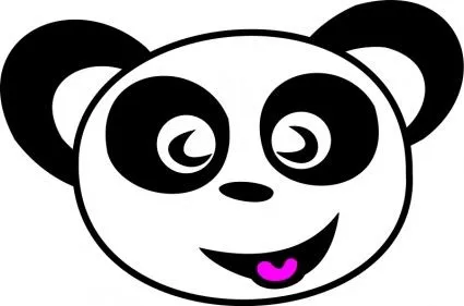 Cara Feliz Panda-Vector Clip Art-vector Libre Descarga Gratuita