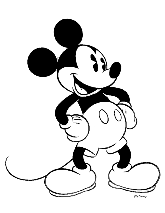 De cara de Mickey para colorear - Imagui