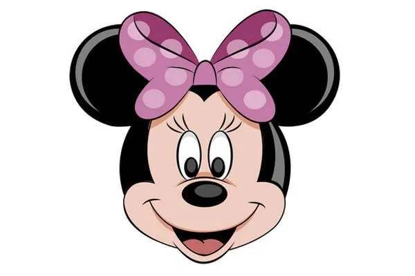Cara de Minnie Mouse para imprimir y hacer manualidades