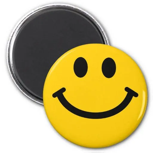 Cara sonriente amarilla imán de frigorífico de Zazzle. Cara sonriente amarilla imán de frigorífico de Zazzle.