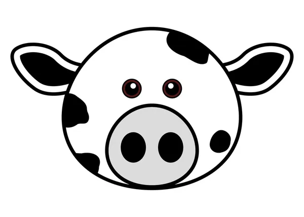 Cara de vaca cute — Vector stock © leremy #4559284