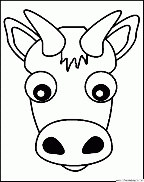 La cara de una vaca para dibujar - Imagui