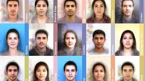 Las caras más comunes en diferentes ciudades del mundo - ABC.