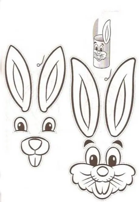 Ojos de conejo para pintar - Imagui