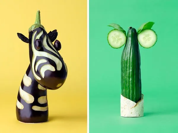 Caras hechas con vegetales | Figuras Verduras / Vagetales ...
