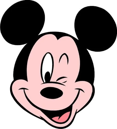 Carita de Minnie y Mickey para colorear - Imagui
