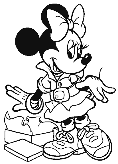Cara Minnie Mouse para pintar - Imagui