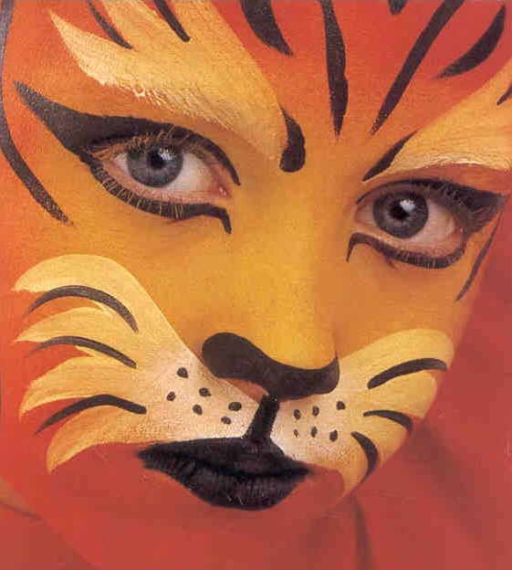 Pintar caras de tigre - Imagui