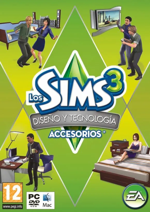 Carátula oficial de Los Sims 3: Accesorios - Diseño y Tecnología ...