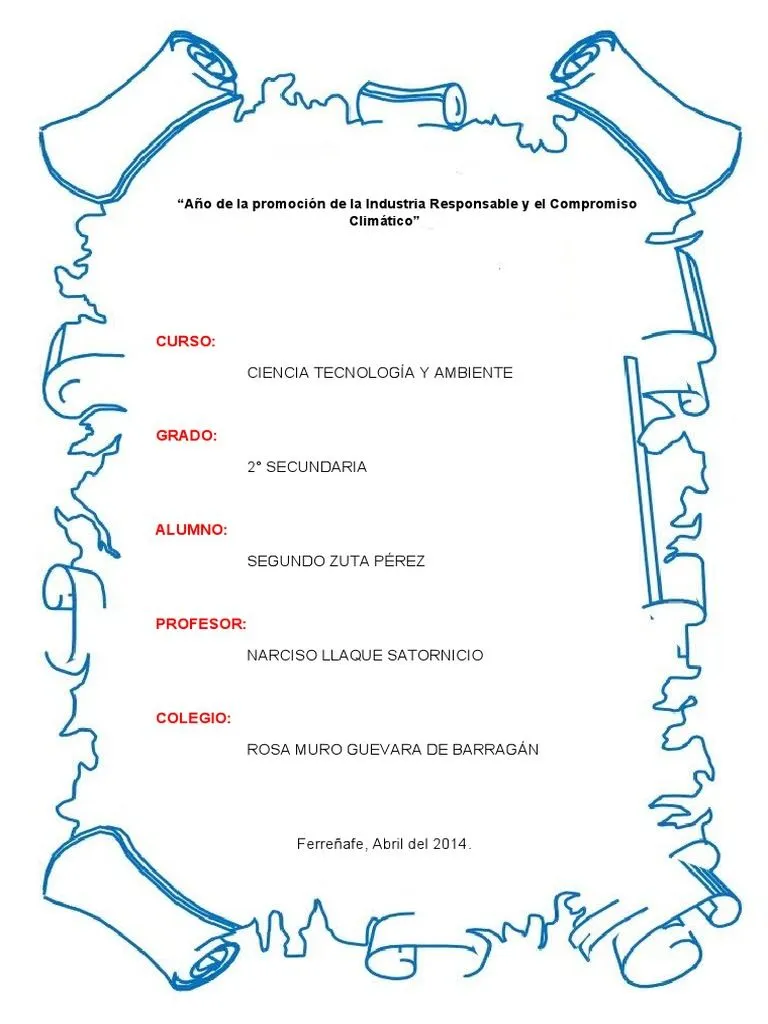 Caratula Con Pergamino | PDF