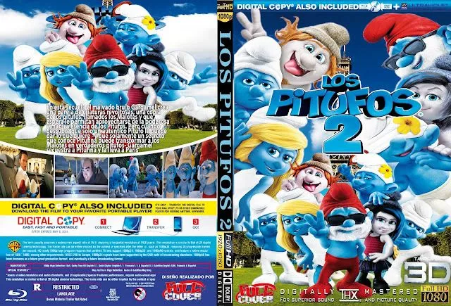 CARATULAS GRATIS DVD: LOS PITUFOS 2