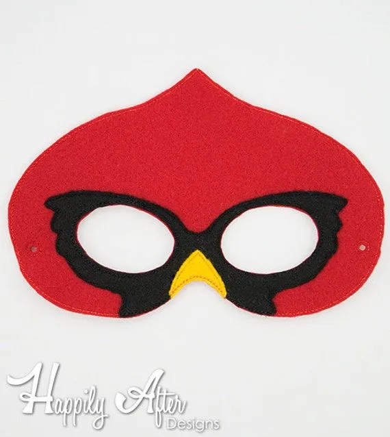 Cardenal aves máscara diseño del bordado máscara de pájaro - Etsy México