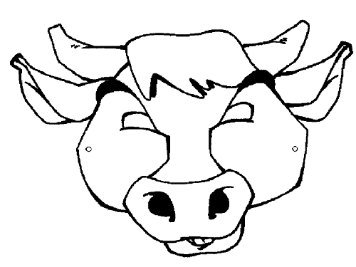 Como hacer una careta de vaca - Imagui