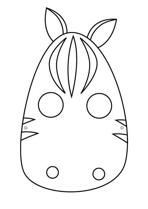 Moldes de mascara de caballo - Imagui